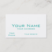 Geweldige Golfzee aan de kust van de zee Visitekaartje (Achterkant)