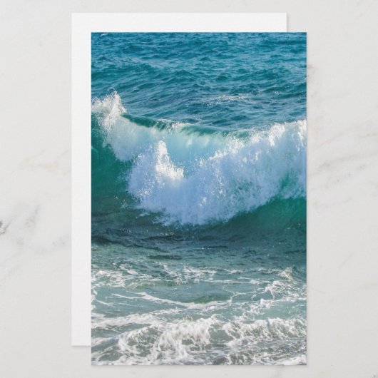 Geweldige Golfzee kust-zee-natuur Briefpapier (Voorkant / Achterkant)