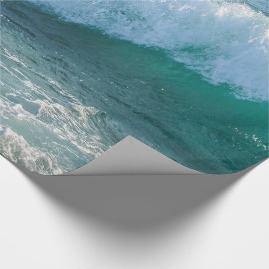 Geweldige Golfzee kust-zee-natuur Cadeaupapier (Hoek)