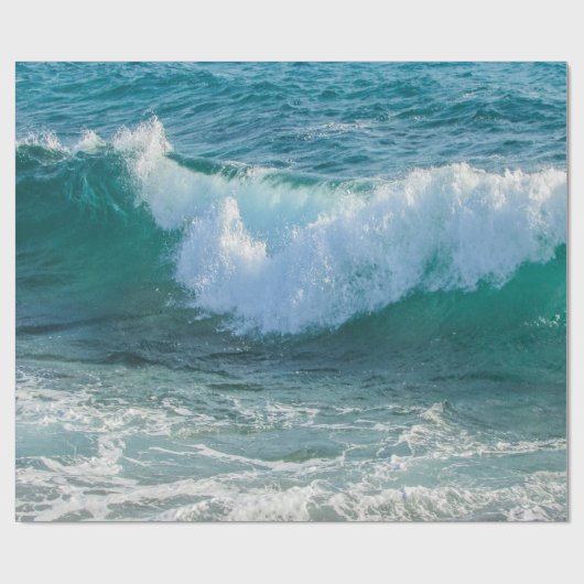 Geweldige Golfzee kust-zee-natuur Cadeaupapier (Vlak)