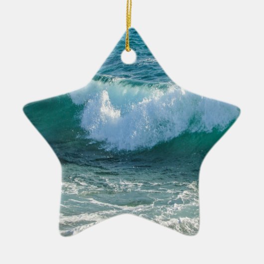 Geweldige Golfzee kust-zee-natuur Keramisch Ornament (Voorkant)