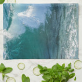 Geweldige Golfzee kust-zee-natuur Theedoek (Gevouwen)