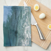 Geweldige Golfzee kust-zee-natuur Theedoek (Quarter Fold)