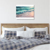 Geweldige golven canvas afdruk (Insitu (Slaapkamer))