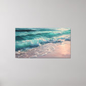 Geweldige golven canvas afdruk (Voorkant)