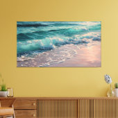 Geweldige golven canvas afdruk (Insitu (Woonkamer))