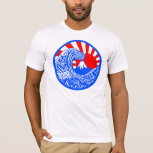 Geweldige golven en T-shirt van de Zon