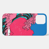 Geweldige golven in de Vaporwave Pop Art-stijl. Ui Case-Mate iPhone Case (Achterkant (horizontaal))