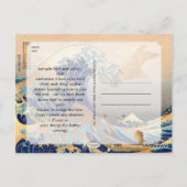 Geweldige golven in Kanagawa Briefkaart (Achterkant)