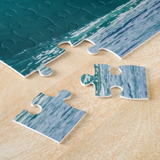 Geweldige golven met surfer legpuzzel (Zijkant)