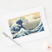 Geweldige golven rechthoekige sticker (Envelop)