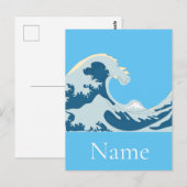 Geweldige golven Thunder_Cove Briefkaart (Voorkant / Achterkant)