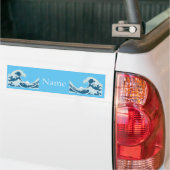 Geweldige golven Thunder_Cove Bumpersticker (Op Truck)