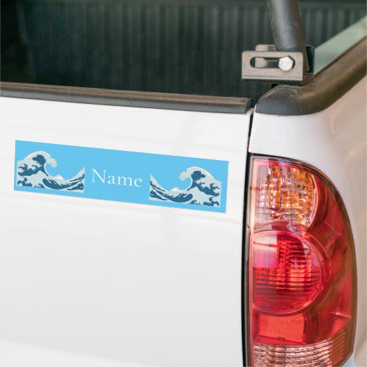 Geweldige golven Thunder_Cove Bumpersticker (Op Truck)