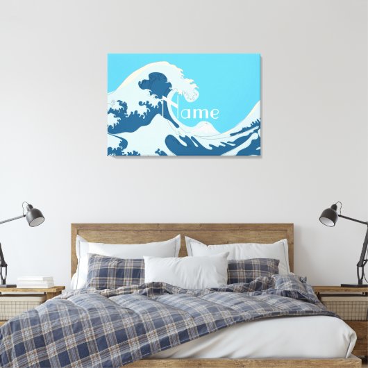 Geweldige golven Thunder_Cove Canvas Afdruk (Insitu (Slaapkamer))