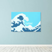 Geweldige golven Thunder_Cove Canvas Afdruk (Insitu (Houten vloer))