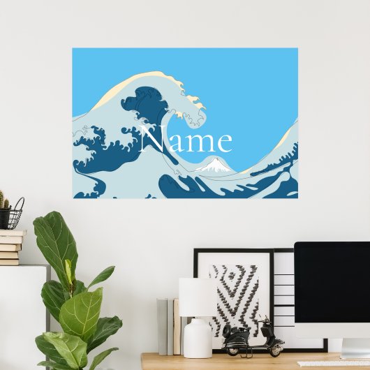 Geweldige golven Thunder_Cove Poster (Thuiskantoor)