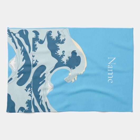 Geweldige golven Thunder_Cove Theedoek (Horizontaal)