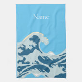 Geweldige golven Thunder_Cove Theedoek (Verticaal)