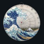 Geweldige golven van Kanagawa Hokusai Dartbord<br><div class="desc">De Grote Golf, of de Golf, of de Grote Golf van Kanagawa 葛 "神 奈 川 " 斎 36 Uitzichten van Fuji Wave langs Kanagawa is een beroemde houtblokafdruk door de Japanse kunstenaar Hokusai. Het werd in 1832 (Edo Period) gepubliceerd als eerste in de reeks van Hokusai 36 Uitzichten van...</div>