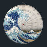 Geweldige golven van Kanagawa Hokusai Dartbord<br><div class="desc">De Grote Golf, of de Golf, of de Grote Golf van Kanagawa 葛 "神 奈 川 " 斎 36 Uitzichten van Fuji Wave langs Kanagawa is een beroemde houtblokafdruk door de Japanse kunstenaar Hokusai. Het werd in 1832 (Edo Period) gepubliceerd als eerste in de reeks van Hokusai 36 Uitzichten van...</div>