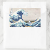 Geweldige golven van Kanagawa Hokusai Rechthoekige Sticker (Tas)