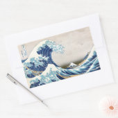 Geweldige golven van Kanagawa Hokusai Rechthoekige Sticker (Envelop)