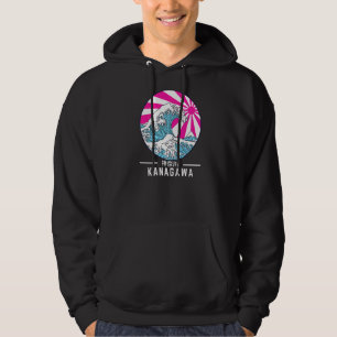 Geweldige golven van Kanagawa Vaporwave Glitch Hoodie