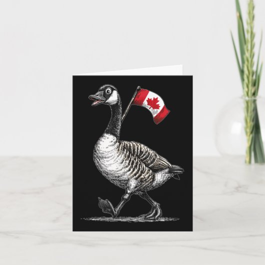 Geweldige Goose Graphic voor Canada liefhebbers Kaart (Voorkant)