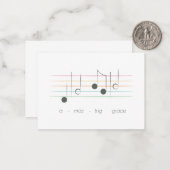 Geweldige Grace Tiny Note Kaart Notitiekaartje (Voorkant / Achterkant in situ)