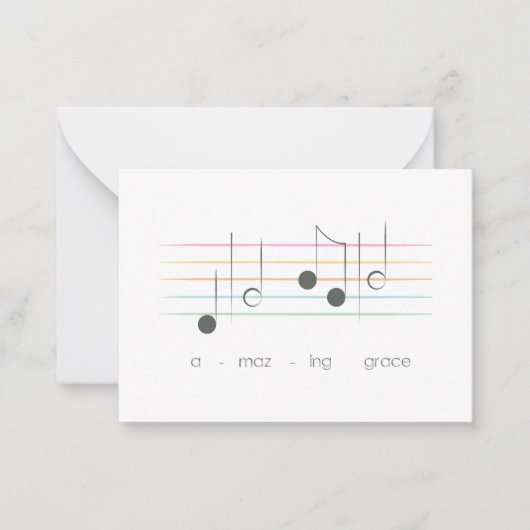 Geweldige Grace Tiny Note Kaart Notitiekaartje (Voorkant)