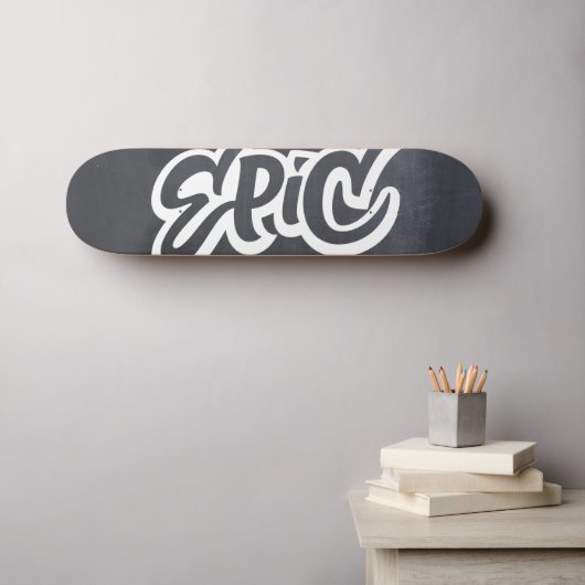Geweldige Graffiti EPIC Street Art Lettering Persoonlijk Skateboard (Muurkunst (Horizontaal))