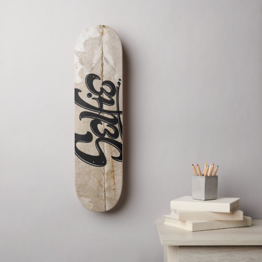 Geweldige graffiti Selfie Street Art Lettering Skateboard (Muurkunst)