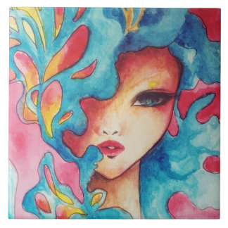 Geweldige graffiti-Tegel met multicolore vormgevin Tegeltje