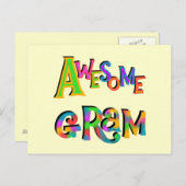 Geweldige Gram T-shirts en cadeautjes Briefkaart (Voorkant / Achterkant)