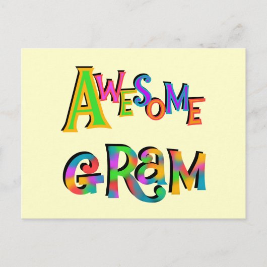 Geweldige Gram T-shirts en cadeautjes Briefkaart (Voorkant)