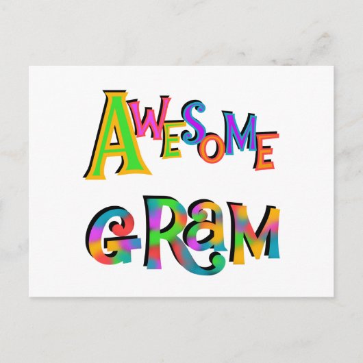 Geweldige Gram T-shirts en cadeautjes Briefkaart (Voorkant)