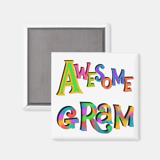 Geweldige Gram T-shirts en cadeautjes Magneet (Voorkant / Achterkant)