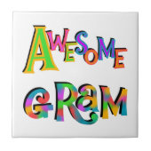 Geweldige Gram T-shirts en cadeautjes Tegeltje (Voorkant)