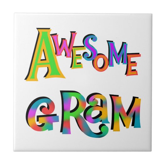 Geweldige Gram T-shirts en cadeautjes Tegeltje (Voorkant)