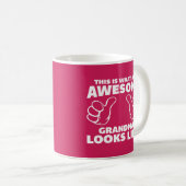 Geweldige Grandma Funny Quote Koffiemok (Voorkant rechts)