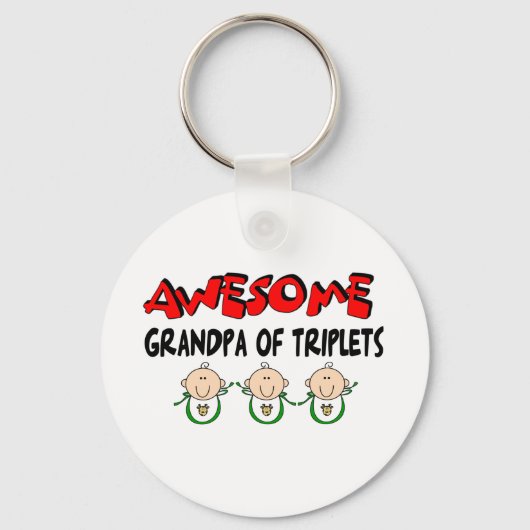 GEWELDIGE GRANDPA VAN DE TRIPLETS SLEUTELHANGER (Voorkant)