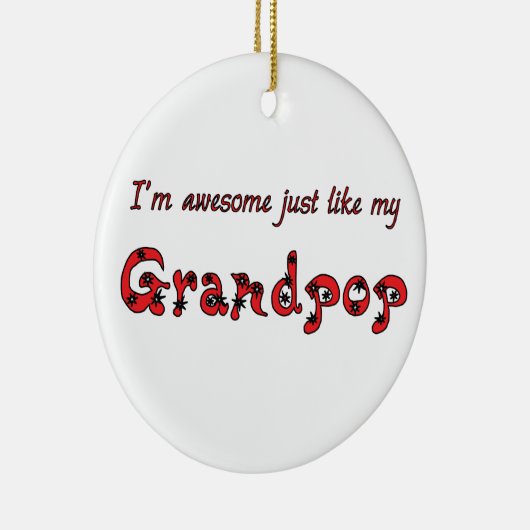 Geweldige Grandpop Keramisch Ornament (Rechts)