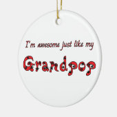 Geweldige Grandpop Keramisch Ornament (Links)