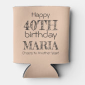 Geweldige Grappig Gelukkig 40e Verjaardag Desert S Blikjeskoeler (Voorkant)