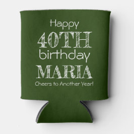 Geweldige Grappig Gelukkig 40e Verjaardag Forest G Blikjeskoeler