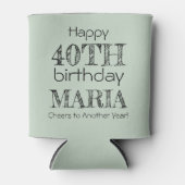 Geweldige Grappig Gelukkig 40e Verjaardag Sage Gre Blikjeskoeler (Voorkant)