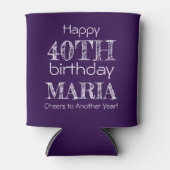 Geweldige Grappig Gelukkig 40ste Verjaardag Donker Blikjeskoeler (Voorkant)