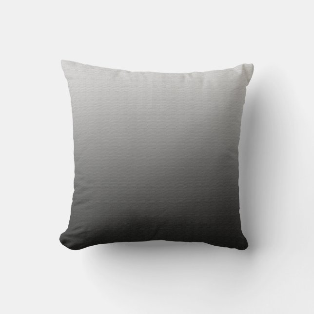 Geweldige gray Ombre Kussen (Voorkant)