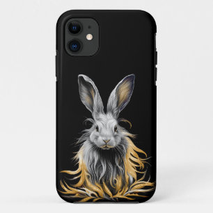 Geweldige grijs konijn in brand Case-Mate iPhone case